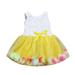 Wozhidaoke dresses Toddler Bowknot Tutu Petals Tulle Baby Girls Flower Gown Outfits skirts for women princess dress up clothes for little girls