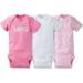 Newborn Baby Girl Onesies Bodysuits Assorted 3-Pack