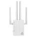 1200 Mbps Cross Wall Wi-fi Router Repeater Access Point High Power Dual Band Wireless Wifi Signal Amplifier High Power Wifi Extender with US Plug (White)