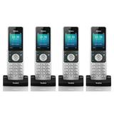 Yealink W56H DECT Cordless Handset w/ 3.5mm Headset Jack (4 Pack)