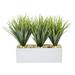 Nearly Natural Vanilla Grass in Rectangular Planter