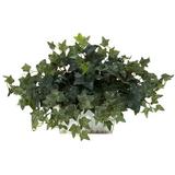 Nearly Natural Ivy w/White Wash Planter Silk Plant