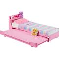 My First Barbie Bedtime Playset Dollhouse Furniture with Trundle Bed Puppy & Accessories 13.5-inch Scale