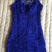 Anthropologie Dresses | Anthropologie New Nwt Sz M Medium Alythea Lace Mini Dress Blue Indigo Cerulean | Color: Blue | Size: M