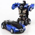 MesaSe Robot Car Transforming Robot Toys 2 in 1 Button Deformation Vehicle Robot Car for 4 5 6 7 8 Toddler Infant Kids Boys Girls
