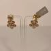 J. Crew Jewelry | Jcrew Gold Flower Rhinestone Earrings | Color: Gold | Size: Os