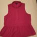 American Eagle Outfitters Tops | American Eagle Outfitters Peplum Top Size L | Color: Pink | Size: L