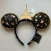 Disney Accessories | Disney Parks Walt Disney World 50th Anniversary Ear Headband | Color: Black/Gold | Size: Os