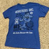 Disney Shirts | Bnwot Exclusive Disney Pixar Monster’s Inc Men’s M Short-Sleeved Graphic Tee! | Color: Blue | Size: M