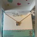 Disney Jewelry | Disney Minnie Mouse Diamond Crystal Necklace | Color: Gold/Silver | Size: Os