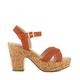 Dune Ladies JILLYS Braid-Strap Cork-Platform Sandals Size UK 7 Block Heel Heeled Sandals
