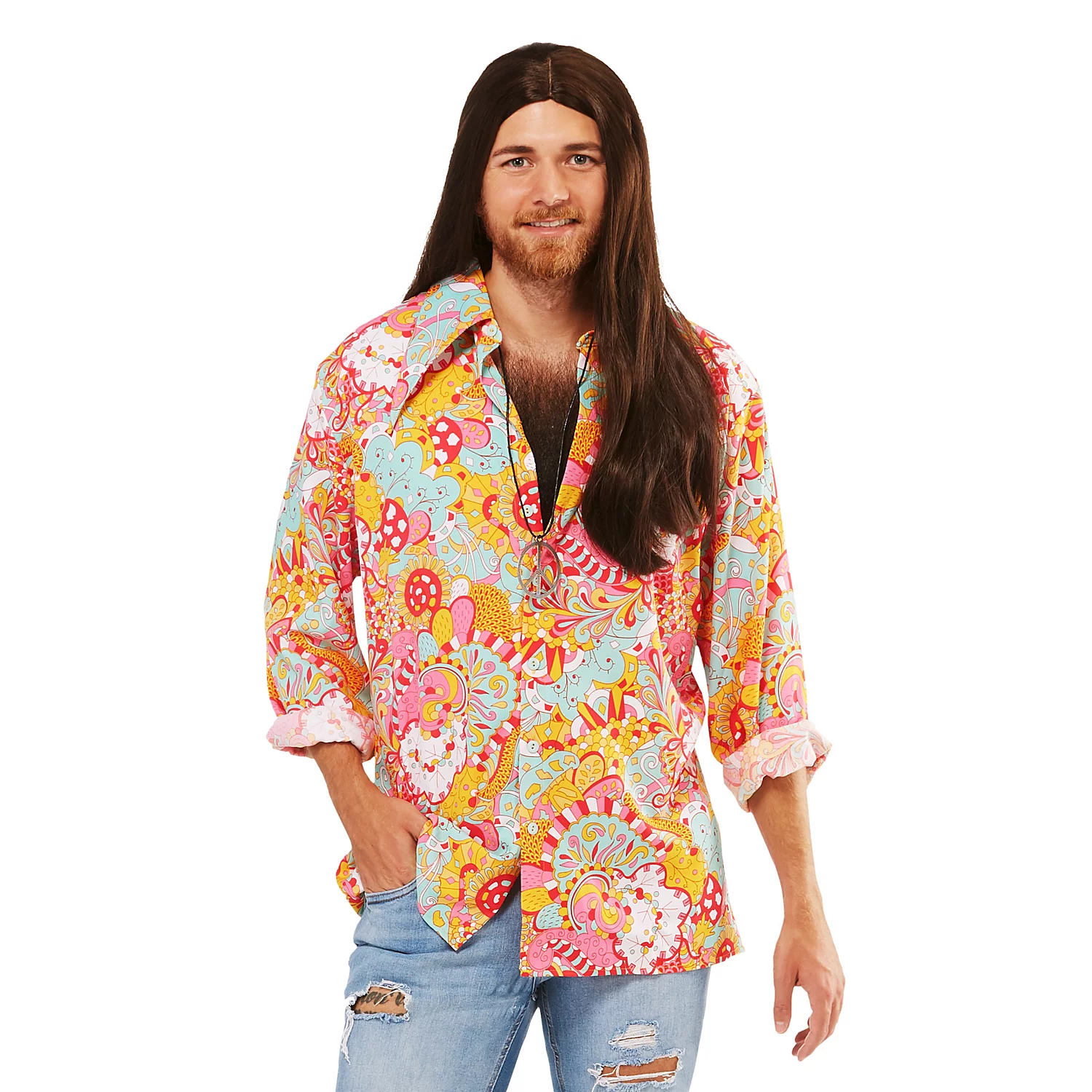 buttinette Hemd Boheme-Hippie für Herren