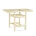 Braxton Culler Pine Isle Dining Table Glass/Wicker/Rattan in Yellow | 30 H x 41 W x 23 D in | Wayfair 1023-076/BRASS