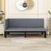Latitude Run® Glace Daybed w/ Wooden Legs Support Upholstered/Linen in Gray | 30.3 H x 40.4 W x 75.6 D in | Wayfair