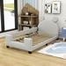 Zoomie Kids Twin Daybed Faux Leather/Upholstered/Faux leather in Gray | 39 H x 40 W x 80 D in | Wayfair EDB6A81DB03F4A408B6D7DA94A7B89D1