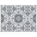 Gray/White 144 x 108 x 0.12 in Area Rug - The Twillery Co.® Kesha RV Mat, Outdoor Patio Rug/Large Camping Carpet w/ Carrying Bag, 9' X 12', Waterproof Plastic Straw | Wayfair