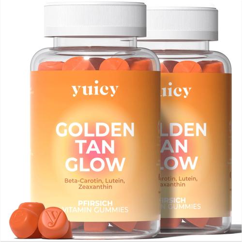 yuicy Golden Tan Glow – Beta-Karotin Gummies 120 St Fruchtgummi