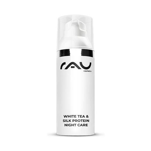 RAU Cosmetics White Tea & Silk Protein Night Care reichhaltige Nachtcreme mit Seidenproteinen 50 ml Gesichtsmaske