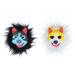 2PCs Halloween Drama Prop Headgear Adorable Dog Shaped Mask Funny Full Face Costume Head Cover for Party Cosplay