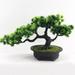 Cogfs Artificial Trees Artificial Bonsai Pine Tree New Chinese Handmade Simulation Welcome Pine Green Bonsai Plant Living Room Bedroom Office Desktop Decor Fake Trees Fake Plant Decoration