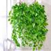 Yirtree Small Fake Hanging Plant Artificial Potted Plant Faux Ivy Vine Plant Hanging Plant Pothos for Shelf Home Office Indoor Outdoor Garden Greenery Decor 41.34in