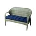 Soft Bench Cushion With Fixed Tie Chaise Swing Chair Lounger Cushions Thicken Garden Decorative Chair Cushions Navy Blue