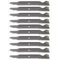 RAParts (10) Aftermarket Standard Mower Blades Requires (2) Blades for 42 Deck Fits MTD