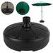 Fyeme Outdoor Plastic Umbrella Base Round Umbrella Base Tall Umbrella Base That Can Be Filled with Water and Sand Standing Beach Garden Terrace Umbrella Base