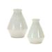 Melrose International Modern Terra Cotta Tapered Vase (Set of 2)