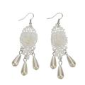 NUOLUX Earrings Pearl Stud Earring Jewelrywomen Rose Wedding Bridal Pendant Lace Flower Accessories