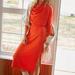 Anthropologie Dresses | - Daily Practice By Anthropologie Draped Cowl Neck Maxi Dress Size Xs | Color: Orange | Size: Xs