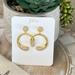 J. Crew Jewelry | J. Crew Pave Crystal Circle Earrings - New | Color: Gold | Size: Os