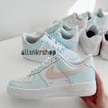 Nike Shoes | Custom Nike Air Force 1 Low Blue Pink | Color: Blue/Pink | Size: Various