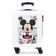 Disney Mickey Be Cool Kabinenkoffer Weiß 38 x 55 x 20 cm Starres ABS Seitenkombinationsschloss 34L 2 kg 4 Doppelrollen Handgepäck