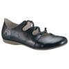 Riemchenballerina JOSEF SEIBEL "Fiona 04", Damen, Gr. 36, blau (dunkelblau), Leder, klassisch, Schuhe, Slipper, Sandale, Komfortschuh mit raffiniertem Gummizug