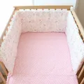Pare-choc de lit de bébé dans le berceau épais et doux Protection de berceau détachable