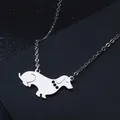 CHENGXUN – collier avec pendentif en forme de chiot pour femme et enfant bijou avec des animaux en