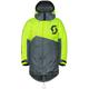 Scott Warm-Up Snowmobile Coat, black-grey-yellow, Size L XL