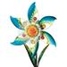 Regal Art & Gift 13216 - 10.25" Solar Blossom Blue Flower Wind Spinner