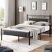 Javlergo Platform Bed Frame with Wooden Headboard Mattress Foundation/No Box Spring Needed