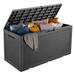 FDW 100 Gallons Deck Box Multifunctional Storage Box Waterproof Outdoor Storage Pool Storage Box Bench w/ Keyhole For Indoor/Outdoor Garden Pool Patio S Resin | Wayfair