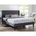 Latitude Run® Queen Size Grey Wingback Platform Bed Upholstered/Polyester | 45 H x 65 W x 84 D in | Wayfair 94D48CD0ADDD4F3E8729751DB6B58038