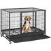 Tucker Murphy Pet™ Cerrys Black Metal Dog House in Gray | 35.5 H x 48.8 W x 30.5 D in | Wayfair 863F331E1A944544BE20467CA00C19E2