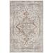 Brown/Gray 48 x 0.25 in Area Rug - Langley Street® Laivai Astra Machine Washable Persian Grey/Multi Area Rug Polyester | 48 H x 0.25 D in | Wayfair