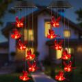 Arlmont & Co. Lasca Waterproof Hanging Outdoor Lights for Garden Yard Decor Wind Chime Set Resin/Plastic | 26 H x 5 W in | Wayfair