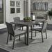 Latitude Run® Jaquaya Plantation Key 4-Person Outdoor Dining Set Metal in Gray | 72 W x 35 D in | Wayfair 7FBE815223594D12AEDB26F044AABE91