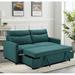 Latitude Run® 74.41" Square Arm Sofa Bed Revolution Performance Fabrics®/Other Performance Fabrics in Green | 37.4 H x 74.41 W x 37.4 D in | Wayfair