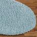 Casual Elegance Round Rug, 4' Round, Sky Blue