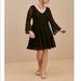 Torrid Dresses | Black Lace Bell Sleeve Fluted Mini Dress | Color: Black | Size: 26