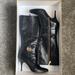 Michael Kors Shoes | Michael Kors Caroline Leather Heel Black Boots Size 8.5 | Color: Black/Gold | Size: 8.5